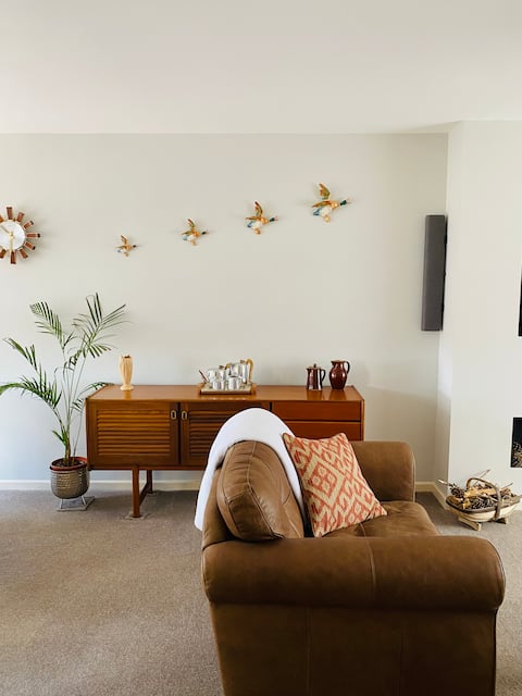 Top performing Airbnb: 70s house with a unique railway station basement in Greater Manchester