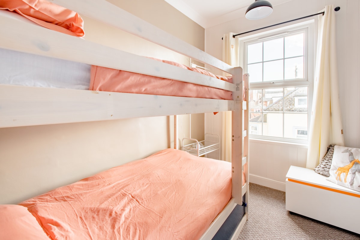 Third bedroom, one set of bunk beds, storage for clothes 
