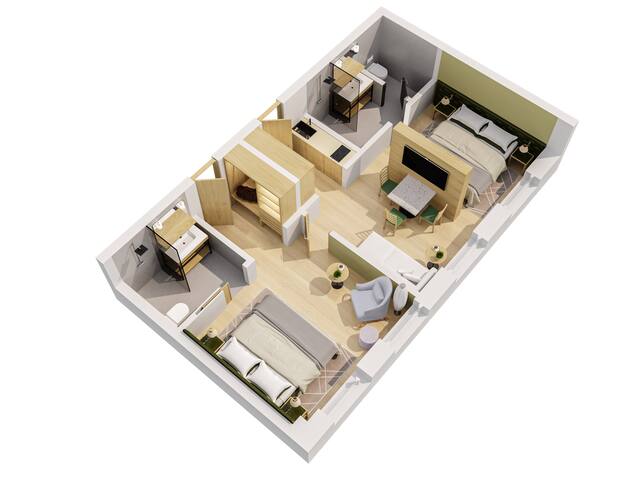 Edle 2-Zimmer Suite designed von Matteo Thun gallery image 2
