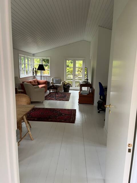 Beautiful wooden house located in quiet area near the water