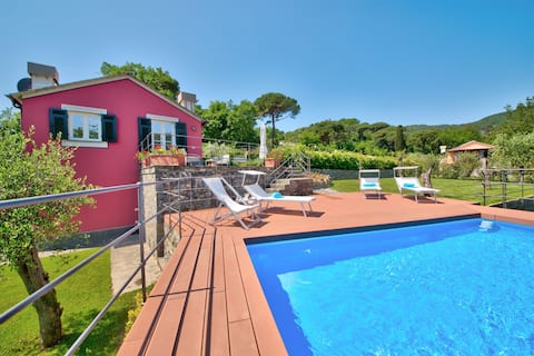 THE GARDENS OF CAMOGLI, Villa Sàrvia. Garden & pool