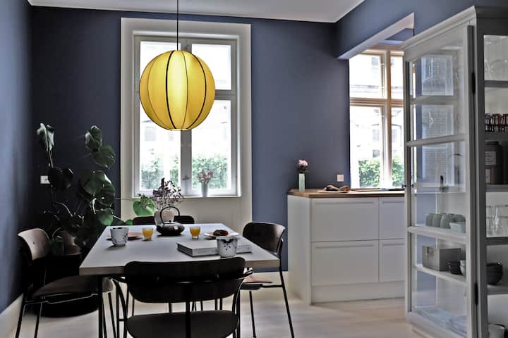 Central Beliggenhed I Gammelt Renoveret Byhus-blue - Copenhagen