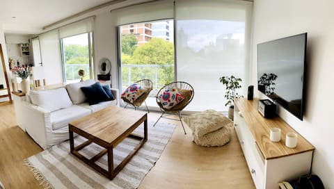 La Plata apartment facing San Martín Park