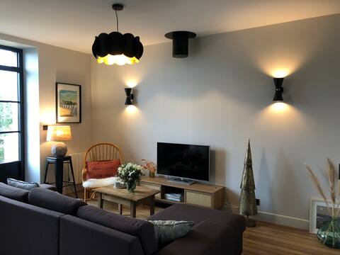 Airbnb performant: Bourgeois House with Sea View 600 m from the main beach à Saint Cast Le Guildo