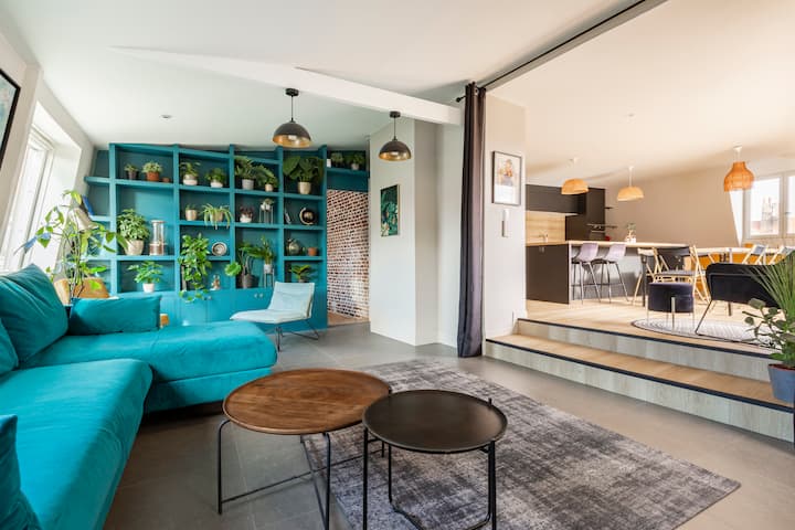 Vieux Lille, Grand Appartement 140m2, Très Calme - Lambersart