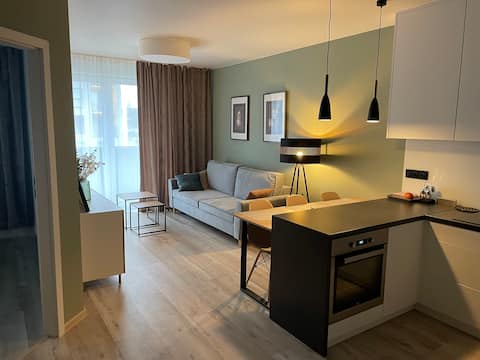 Charming apartment  38 m2- Tychy Silesian Gardens