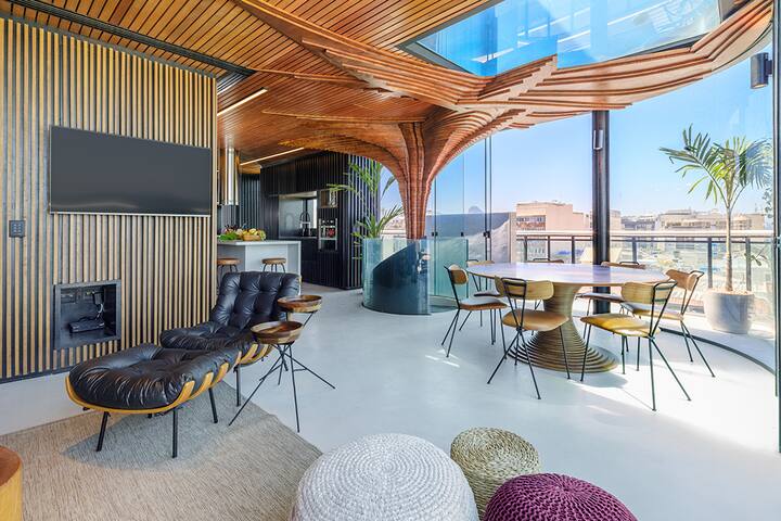 Incrível cobertura com vista para o Arpoador. gallery image 4