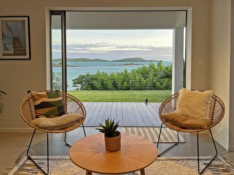 Beachfront with private beach