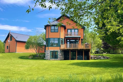 Adirondack Lodge Retreat | Sauna, Firepit & Trails