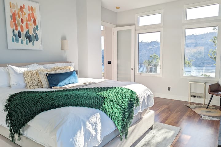 Master Bedroom with Lake Views