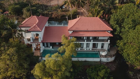 Acacia by The River, Private Pool, Near Candolim
