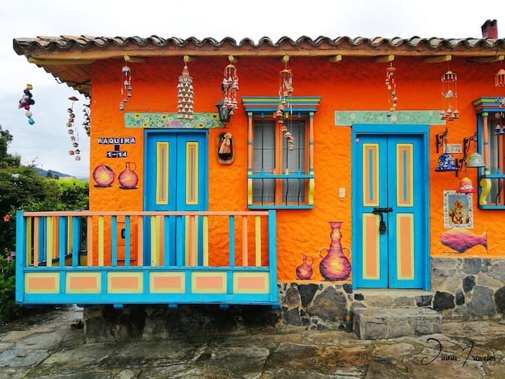 Aranguren tourist inn. Boyacense village