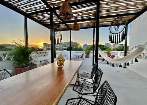 Excellent location>RoofTerrace>WIFI100MB>AC