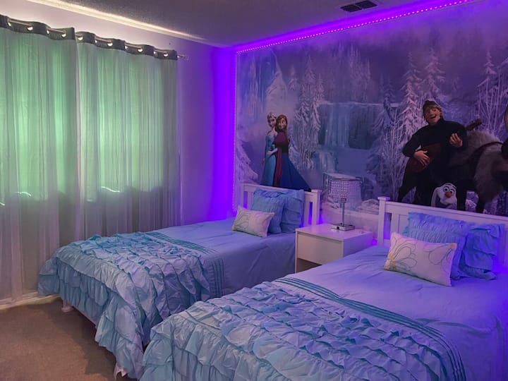 cama con dos camas individuales