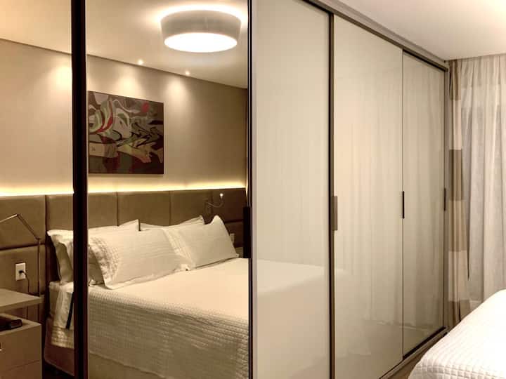 Letto king-size della suite padronale.