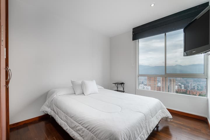 Guest bedroom with amazing view