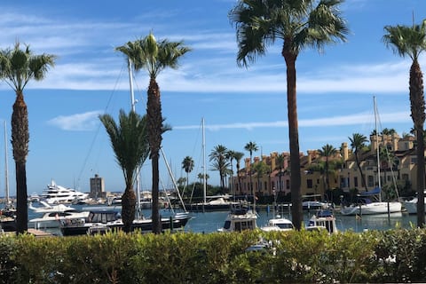 Stylish Sotogrande Marina Apartment 40 M2  terrace