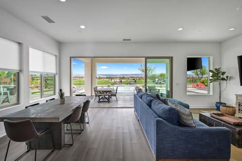 Top performing Airbnb: Stadium Course home w/ private pool & hot tub in La Quinta