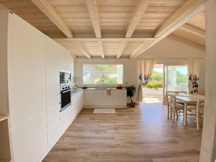 Charming villa overlooking La Caletta harbor