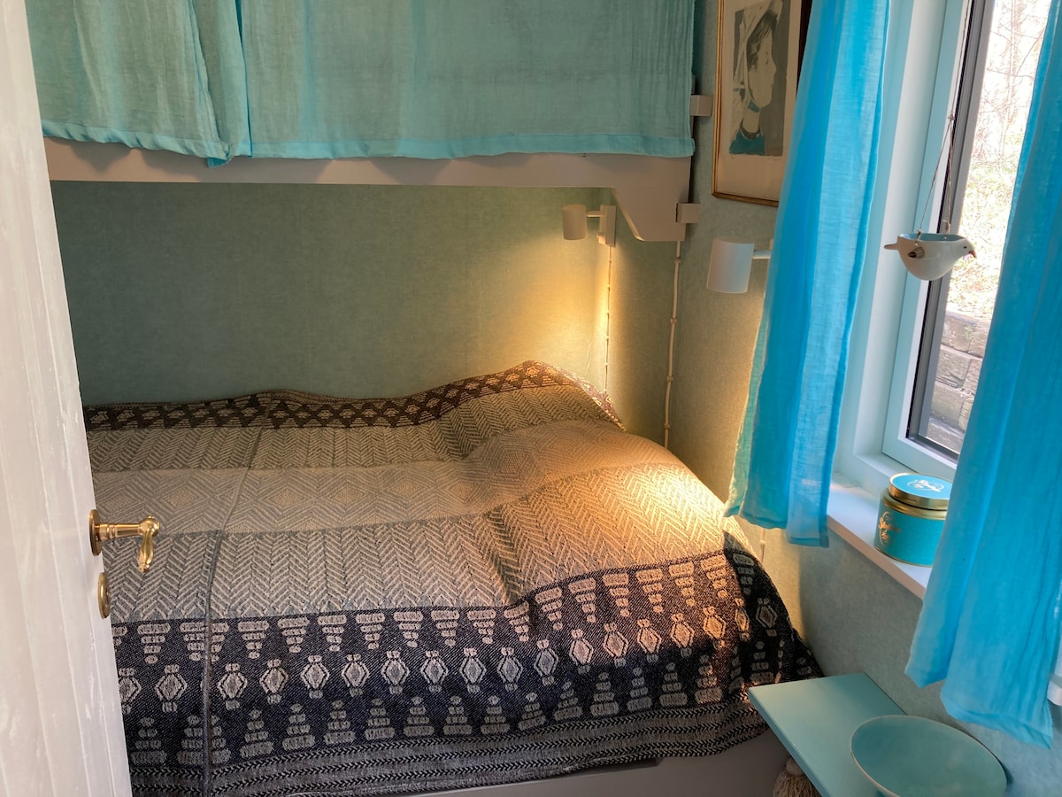 Small bedroom bed and top bed