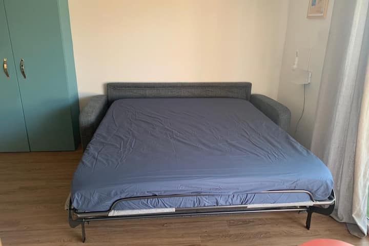 Lit déplié en 160x200cm