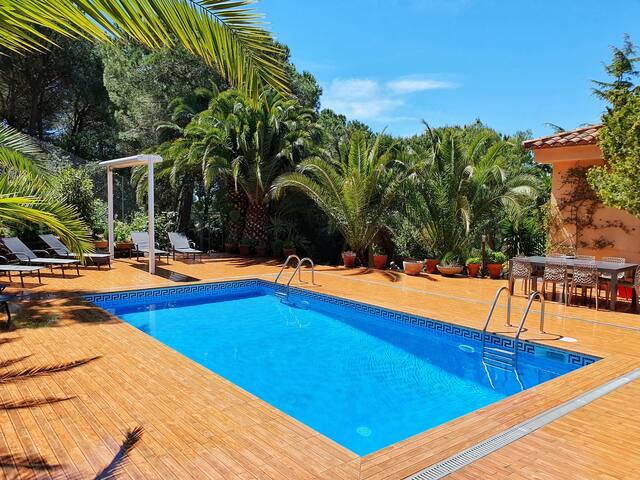 Vila Paradiso con piscina climatizada y bosque. gallery image 2