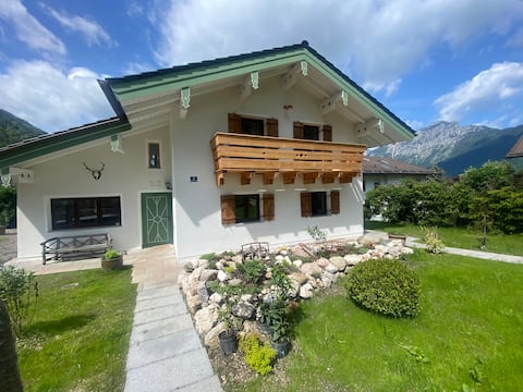 Stylish country house in a quiet location with mountain views