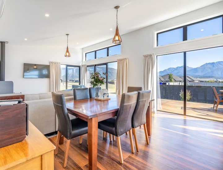 Complete lakefront property at sunset