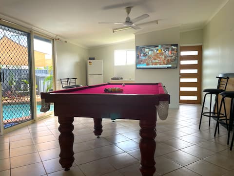 Top performing Airbnb: RETREAT ON JANZ cheerful 4BR home, pool/games room in Mackay Regional
