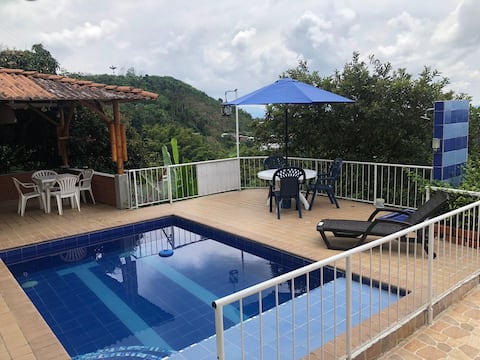 Traditional farm near the city of Manizales