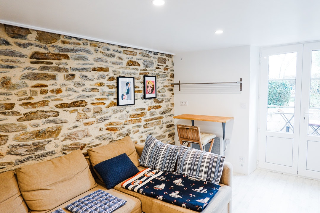 Mwonekano wa matuta na bustani.