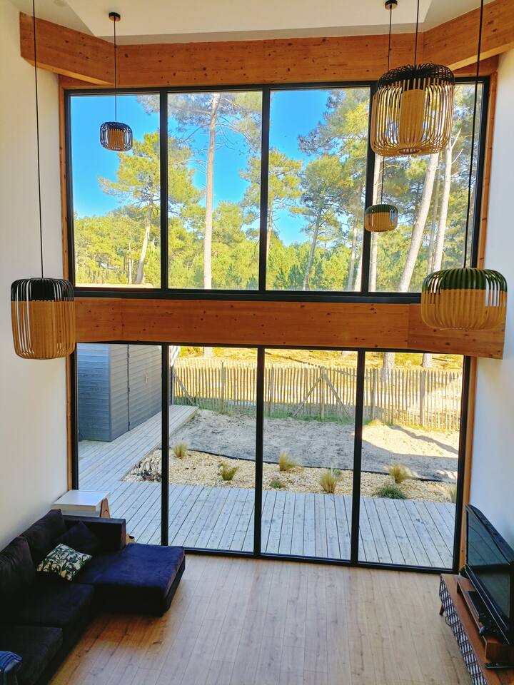 Superbe Maison En Bois Vue Sur La Pinède - Montalivet les Bains
