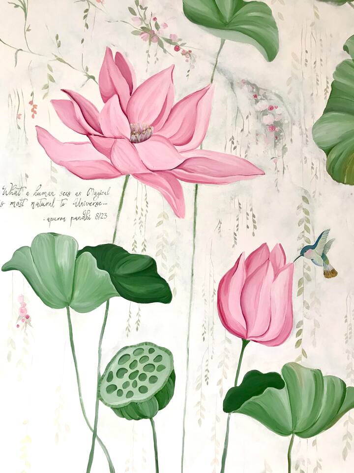 Living space - Mural recently painted