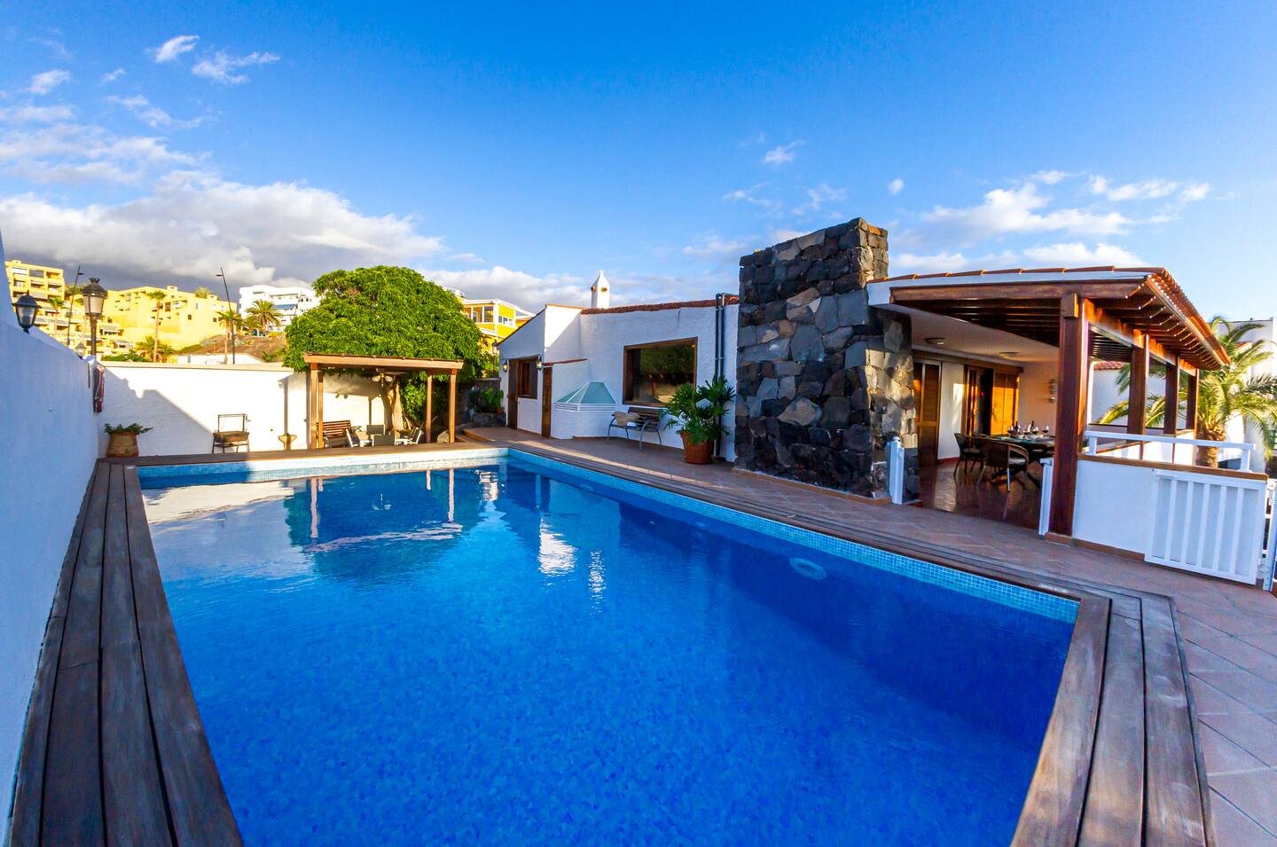 Villa Punta Negra Los Gigantes exterior with private pool and facade in Santiago del Teide, Tenerife