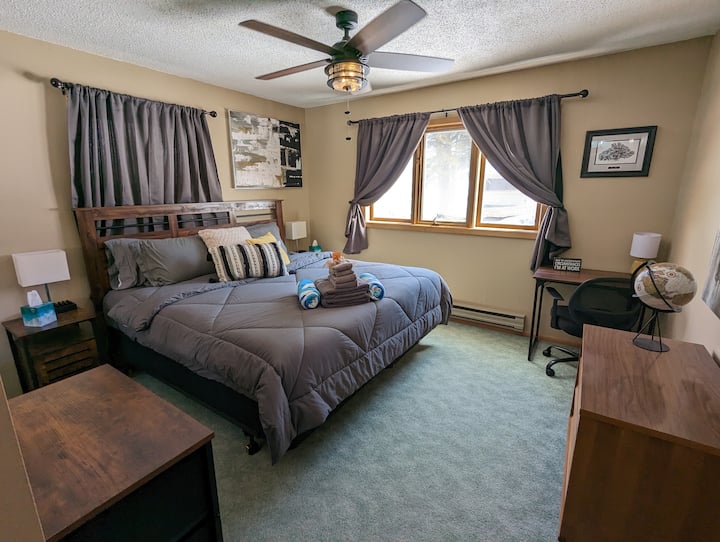 Main bedroom - king sized bed