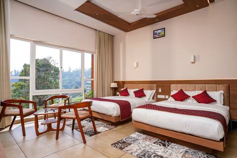 Luxury Twin Bed with Balcony