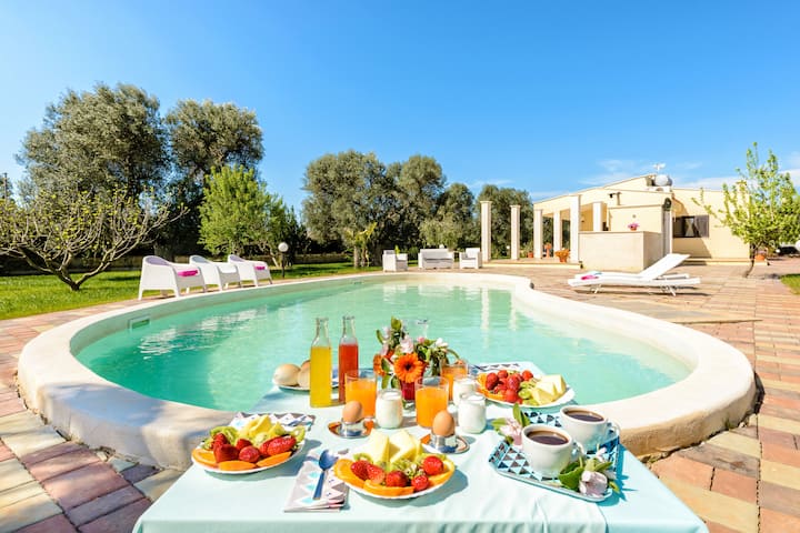 Villa Kathe - Piscina Privata - Giochi In Giardino - プーリア