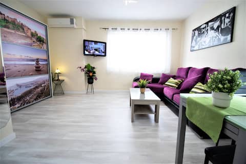 Top Airbnb: live the historic center of Malaga, free parking en Málaga