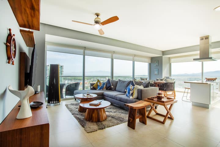 Ocean And Marina Views From 19th Floor - 2 Bedroom - Nayarit