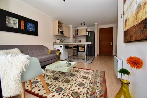 Top performing Airbnb: Lake Villarrica apartment with parking in Villarrica