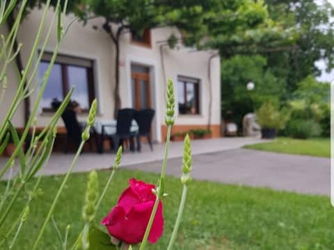 Katrca holiday home, in a village surrounded by greenery