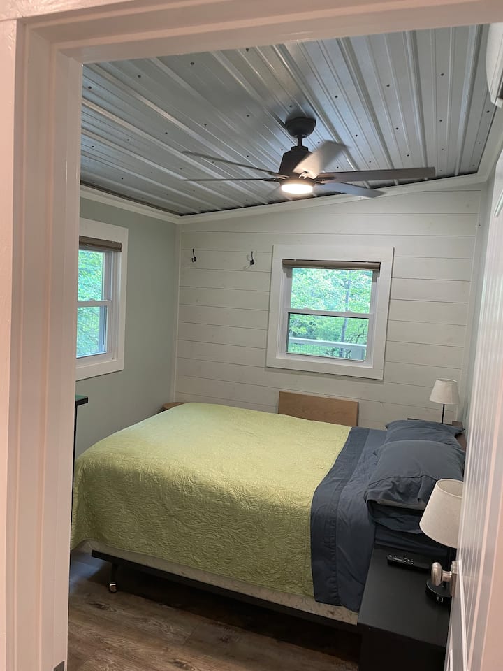 Bedroom 2, Queen.  Great river view