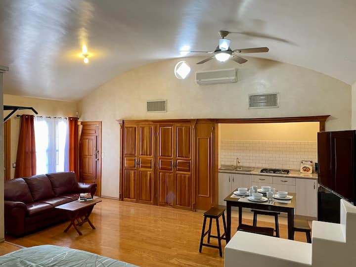 A spacious apartment with a terrace and private access Guest suites