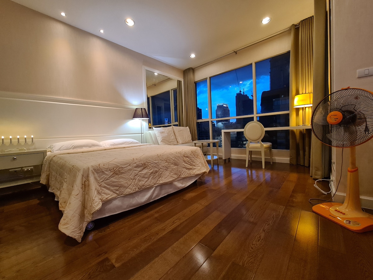 غرفة النوم والعيش