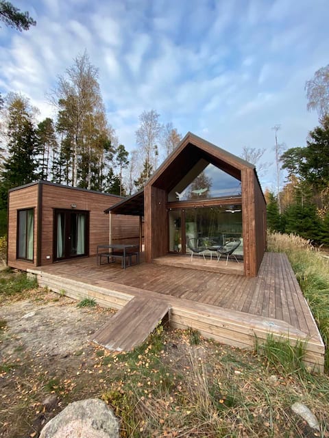 Private cozy cabin and sauna in the forest