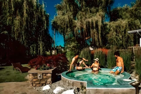 Serene Waterfront Retreat: Hot Tub, Pool, Pets OK
