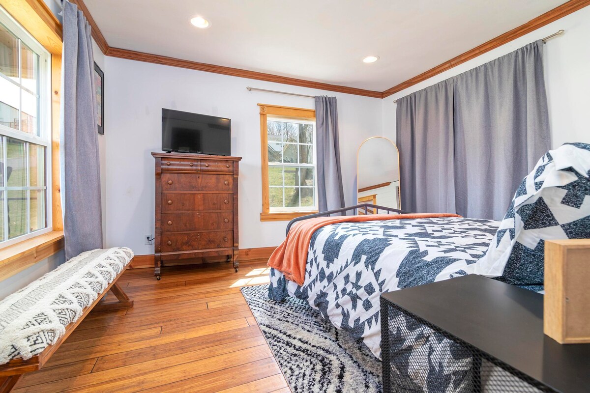 Experience restful nights in our thoughtfully furnished master suite, designed with your relaxation in mind.