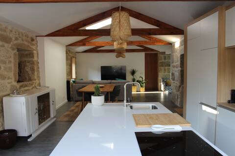 The Casas Velhas Acolhedoras with fireplace and terrace