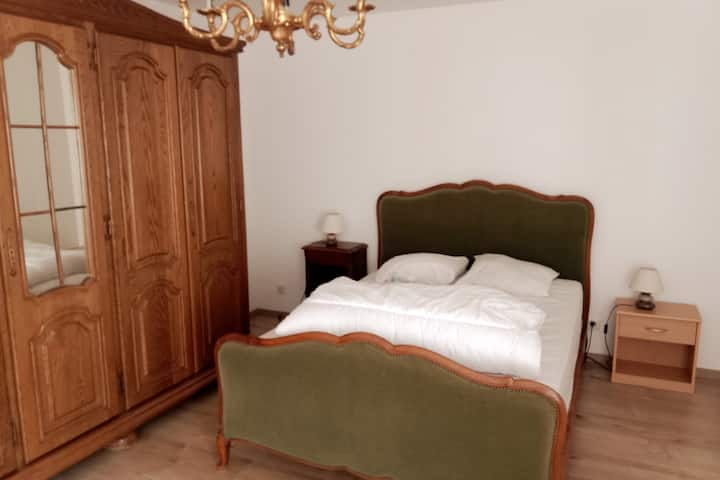 Chumba cha kulala ambacho pia kina kitanda cha trundle