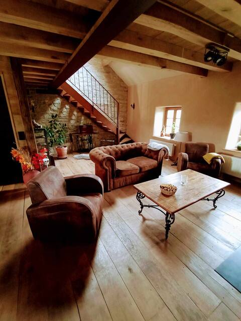 Cheerful cottage in the countryside.